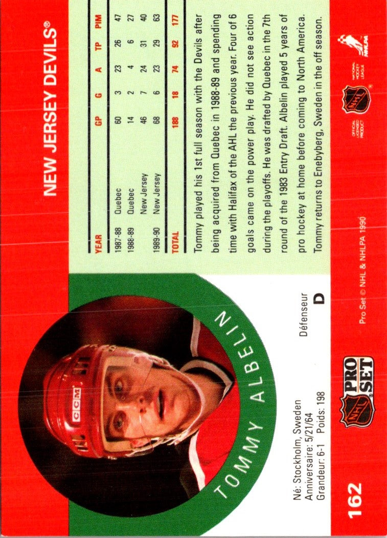 1990 Pro Set Tommy Albelin