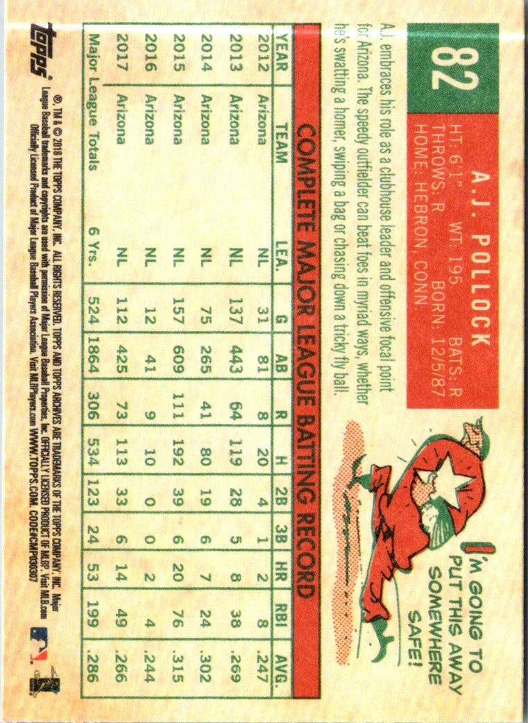 2018 Topps Archives A.J. Pollock