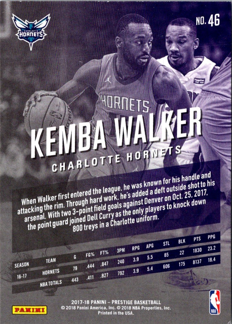 2018 Panini Kemba Walker