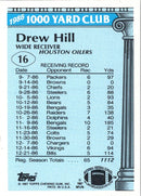 1987 Topps 1000 Yard Club Drew Hill