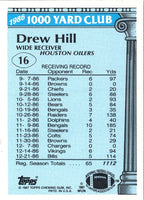 1987 Topps 1000 Yard Club Drew Hill #16