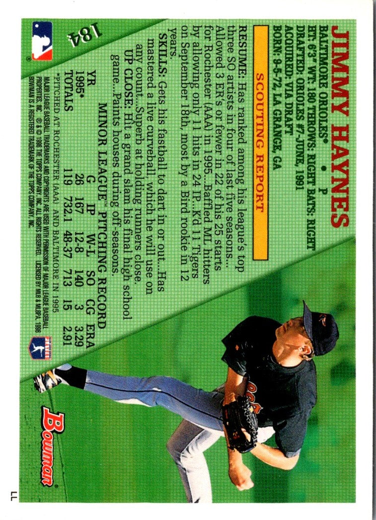 1996 Bowman Jimmy Haynes