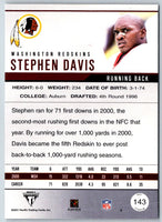 2001 Pacific Titanium Stephen Davis #143