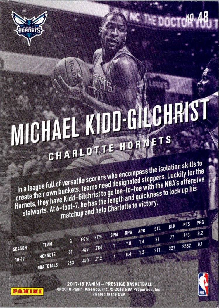 2017 Panini Prestige Michael Kidd-Gilchrist