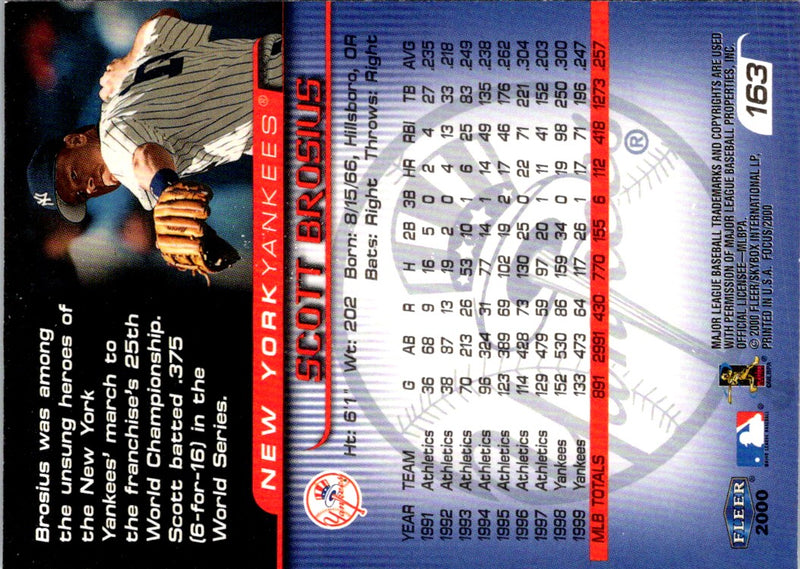 2000 Fleer Focus Scott Brosius