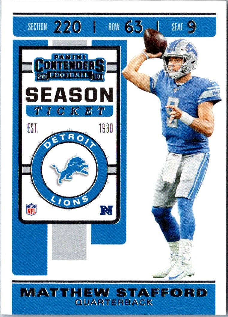 2018 Panini Playoff Matthew Stafford
