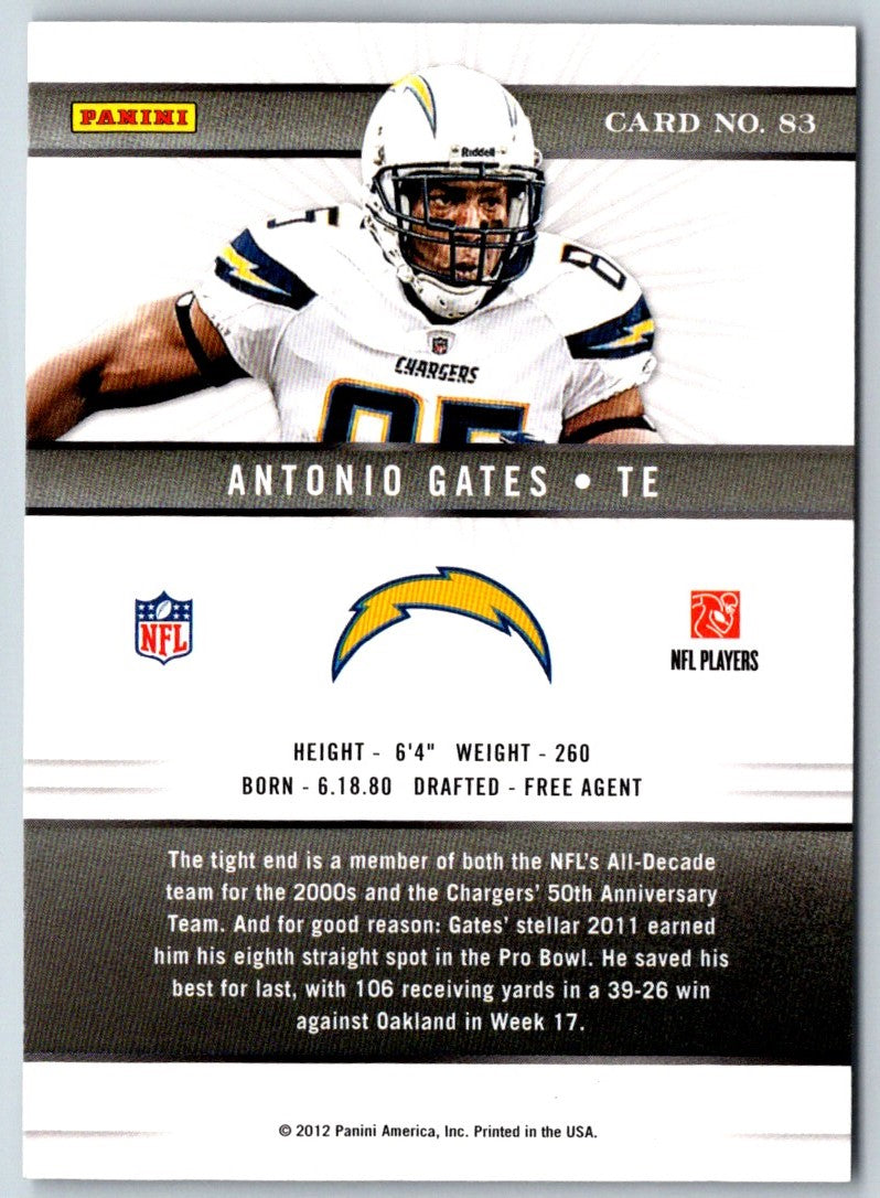 2011 Panini Absolute Memorabilia Antonio Gates