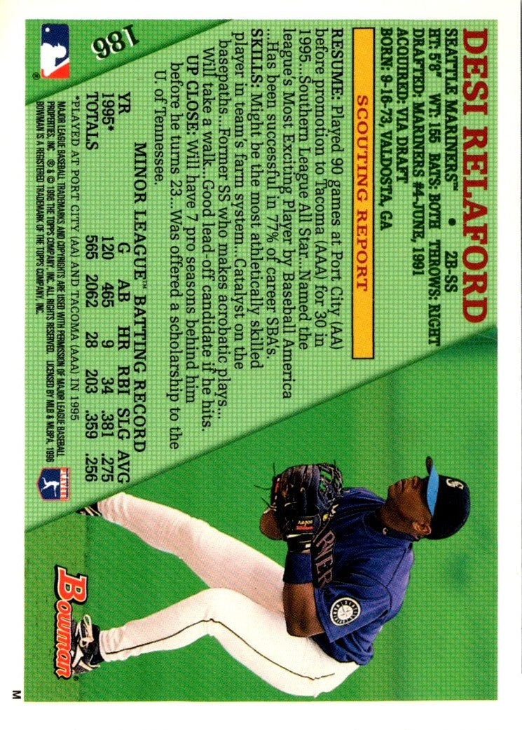 1996 Bowman Desi Relaford