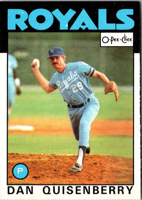 1986 O-Pee-Chee Dan Quisenberry #50