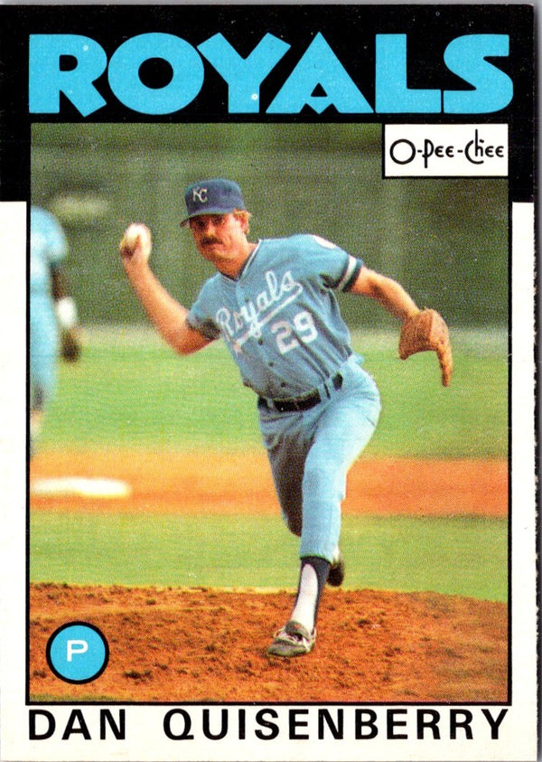 1986 O-Pee-Chee Dan Quisenberry #50