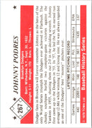 1979 TCMA 50's Johnny Podres