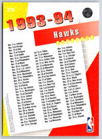 1993 Upper Deck Atlanta Hawks #210