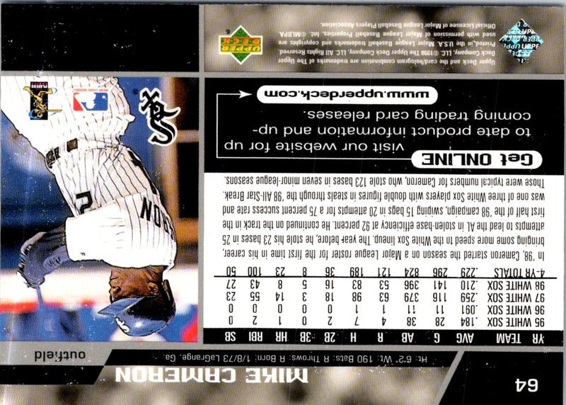 1999 Upper Deck Mike Cameron