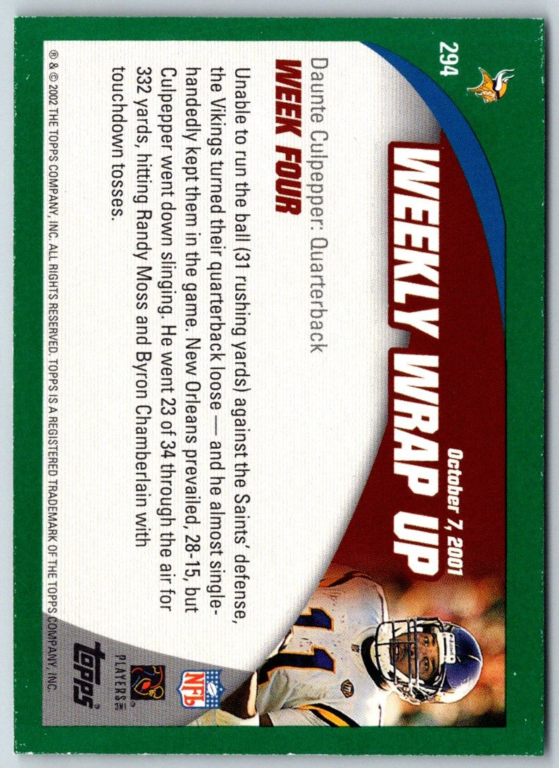 2002 Topps Randy Moss