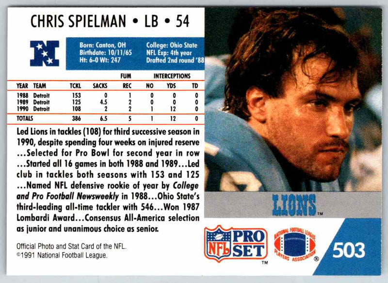 1992 Proset Chris Spielman