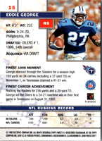 1999 Finest Eddie George #15