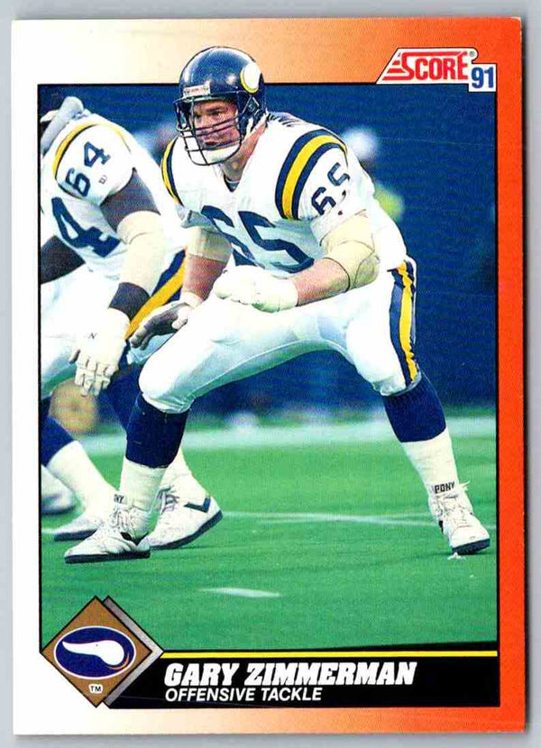 1991 Score Gary Zimmerman #435