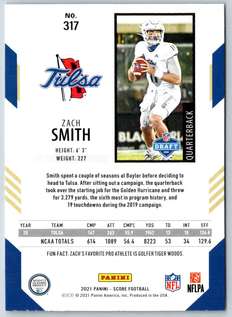 2021 Score Scorecard Zach Smith