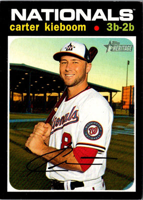2018 Topps Carter Kieboom #32-A Autograph