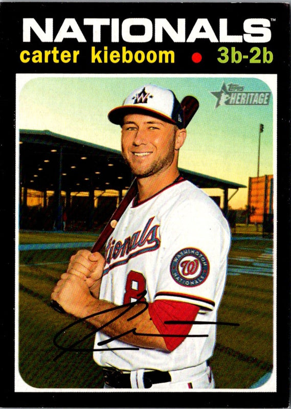 2018 Topps Carter Kieboom #32-A Autograph