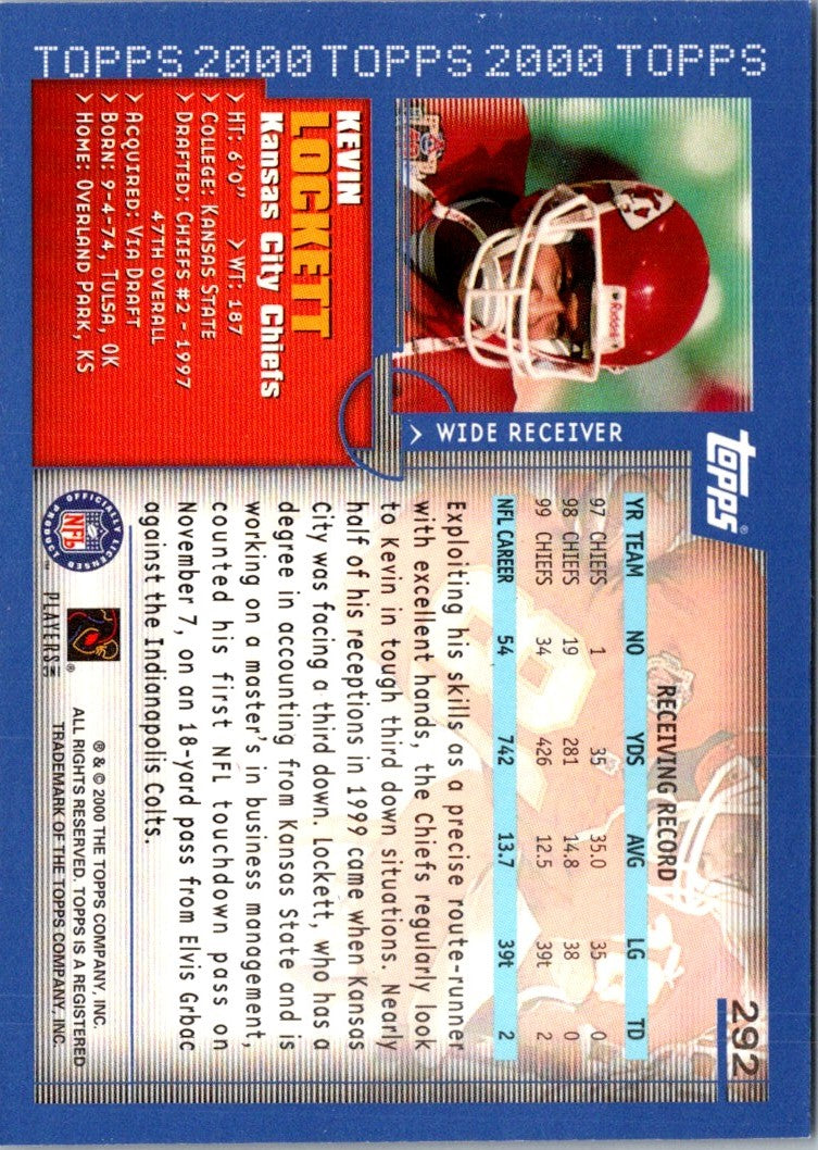 2000 Topps Kevin Lockett