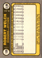 1981 Fleer Robert Welch #120B