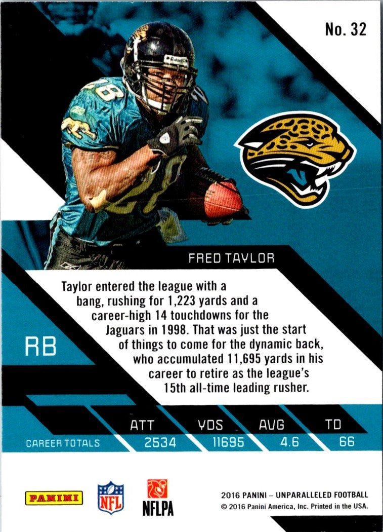 2016 Panini Unparalleled Fred Taylor