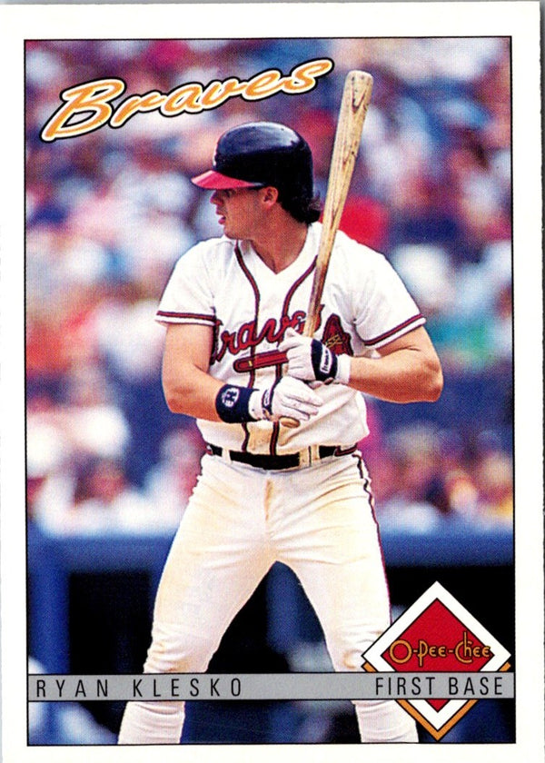 1993 O-Pee-Chee Ryan Klesko #189