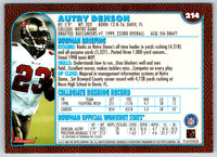 1999 Bowman Autry Denson #214 Rookie