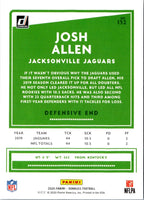 2020 Donruss Josh Allen #132