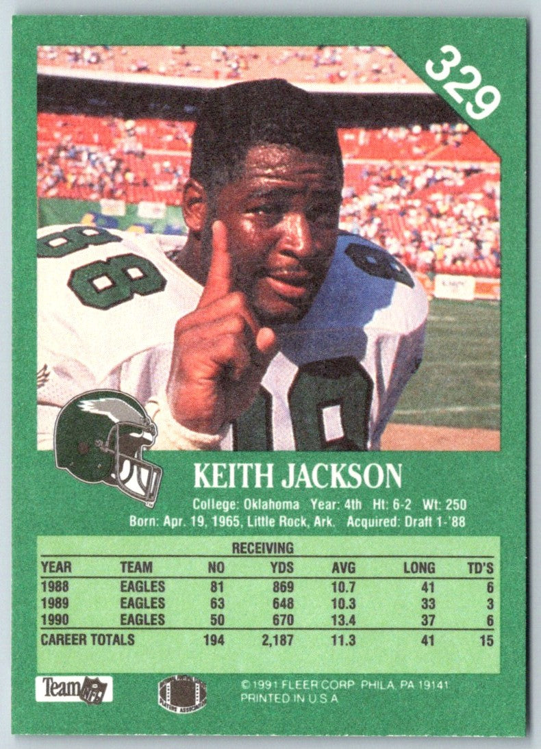 1991 Fleer Keith Jackson