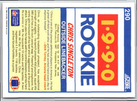 1990 Score Chris Singleton #290 Rookie