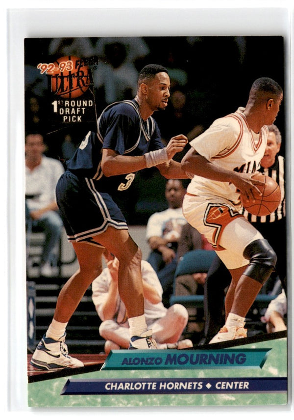 1992 Ultra Alonzo Mourning #193 Rookie