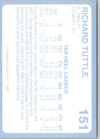 1989 Collegiate Collection North Carolina's Finest Richard Tuttle #151