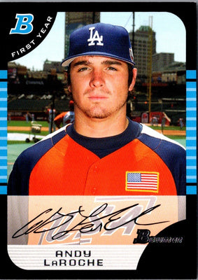 2005 Bowman Chrome Draft Picks & Prospects Andy LaRoche #BDP140