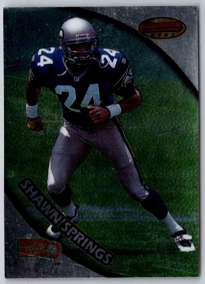 1991 Bowman BestFootball Shawn Springs