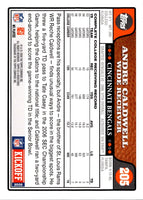 2008 Topps Kickoff Andre Caldwell #205 Rookie