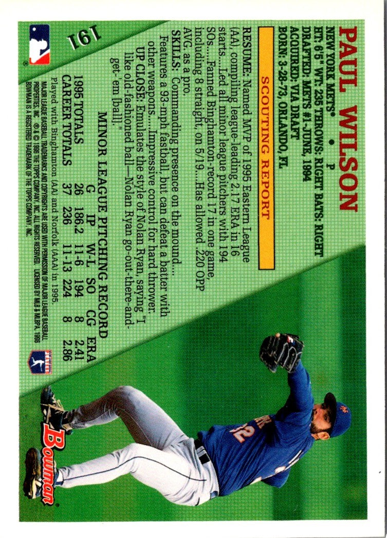 1996 Bowman Paul Wilson