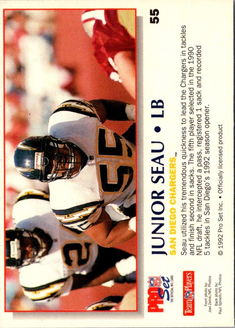 1992 Pro Set Power Junior Seau