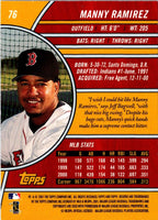 2001 Topps Reserve Manny Ramirez #76