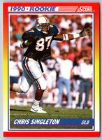 1990 Score Chris Singleton #290 Rookie