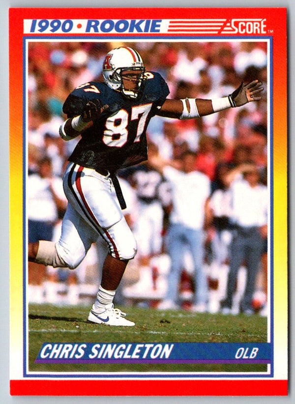 1990 Score Chris Singleton #290 Rookie