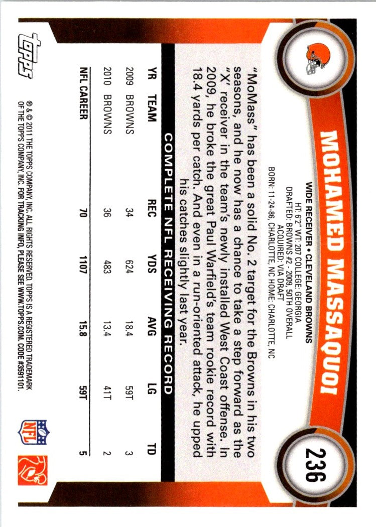 2011 Topps Mohamed Massaquoi