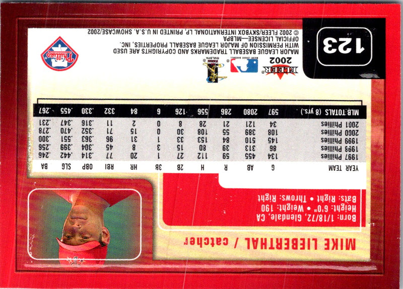 2002 Fleer Showcase Mike Lieberthal