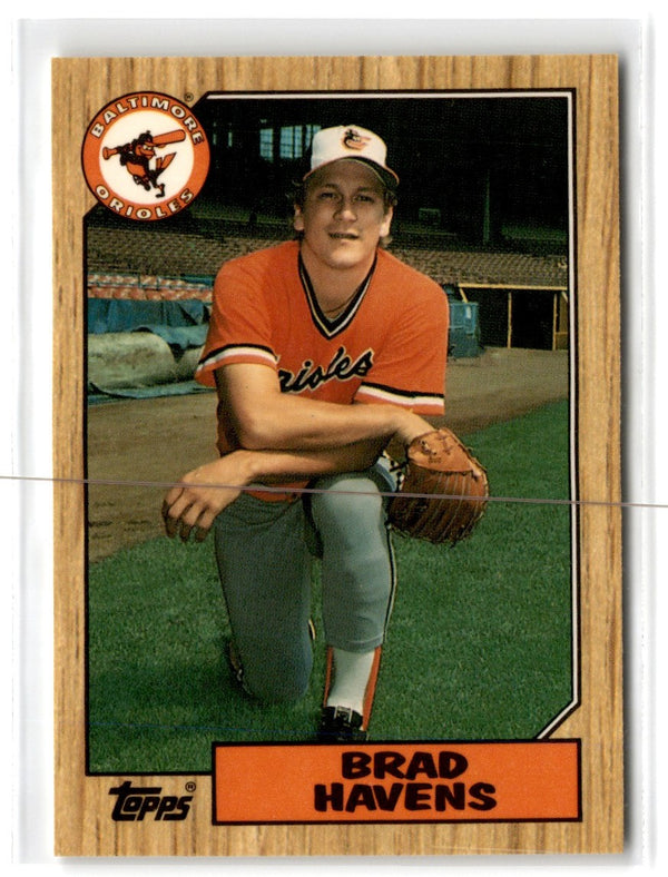 1987 Topps Tiffany Brad Havens #398