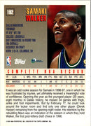 1997 Topps Samaki Walker