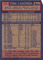 1984 Topps Tom Lasorda #681
