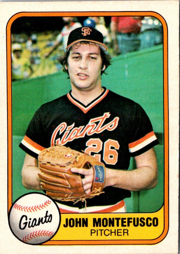 1981 Fleer John Montefusco #439