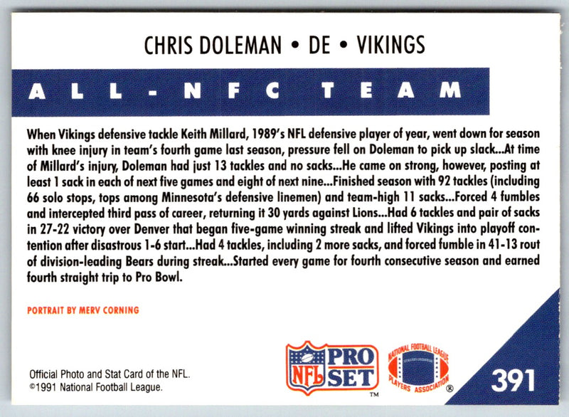 1991 Pro Set Chris Doleman