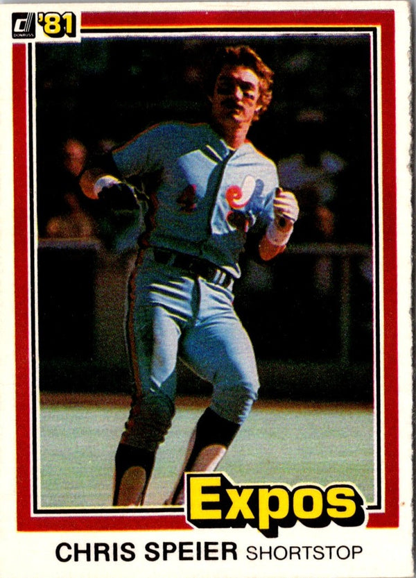 1981 Donruss Chris Speier #329